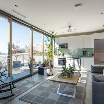 New, contemporary home with automation and control