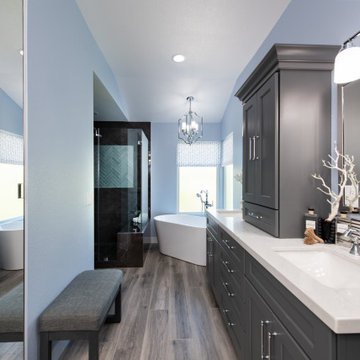 Intimate and Bold Master Bathroom Remodel in Lake Forest
