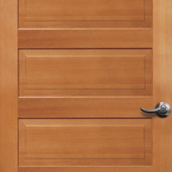 55 Shown in Douglas fir with optional raised panels - Windows And Doors