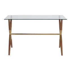 Worlds Away - World Away Graham Wooden Desk - Desks And Hutches