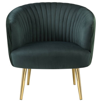 Sigurd Accent Chair, Velvet and Gold