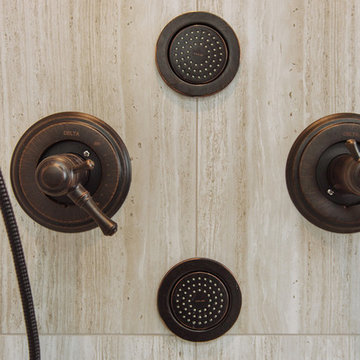 En suite Wainscoting and Oil Rubbed Bronze Renovation in Langley BC