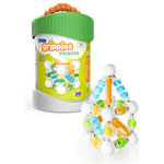 Guidecraft - Grippies Shakers - 30 Piece Set - Grippies Shakers bring kinetic energy and sound exploration to the award-winning toddler STEM platform, Grippies! Connect the two-sized, magnetic rods to each other or combine them with the overmolded metal ball connectors to create a uniquely soothing acoustic building experience. Toddlers can watch the sensory beads rattle their way down the magnetic rods through clear ABS plastic windows. The Grippies Shakers building sets are perfect for toddlers to exercise their auditory, fine and gross motor and engineering skills. Available in 20 or 30 piece sets. Age 18 months+