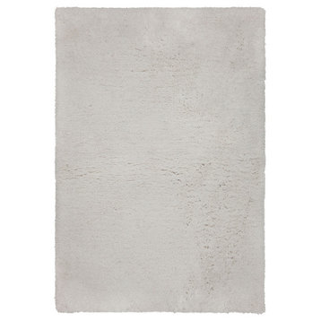 Oona Hand Tufted Rectangle Area Rug, 5' x 7'1/2", White