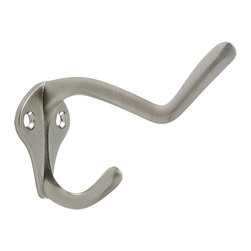Cosmas - Coat and Hat Hook, Satin Nickel - Wall Hooks