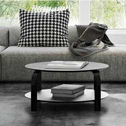 Scale Round Coffee Table in Ebony - Coffee Tables