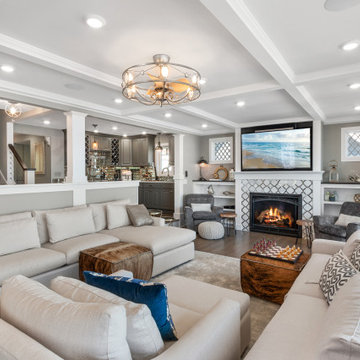Beach Style Living Room