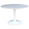 Flower Marble Table 48", White