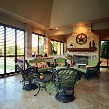 "Outdoor Patio Living" Plantation Shutter applications