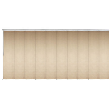 Osweald 10-Panel Track Extendable Vertical Blinds 120-218"W