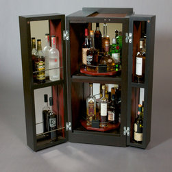 Contemporary Art Deco Mixing Bar Side Cabinets - Wine And Bar Cabinets
