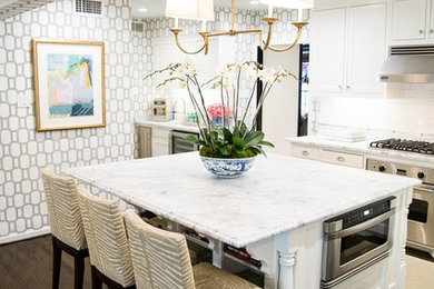 Transitional kitchen photo in Dallas