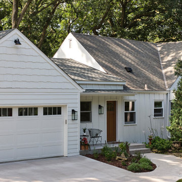Single-Car Garage becomes Sunroom, Bathroom, Mudroom and Double Garage