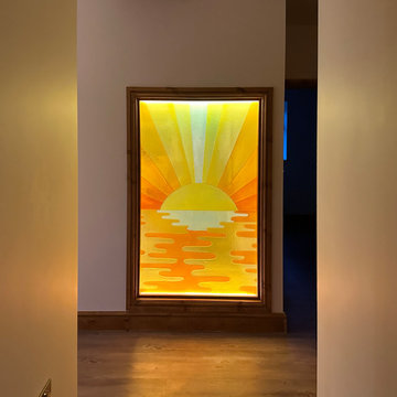 Serenity: Fused Glass Internal Window