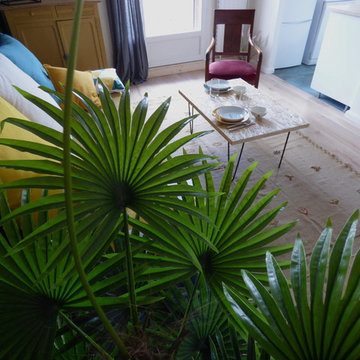 Rénovation : un beau mix and match coloré de 55m2