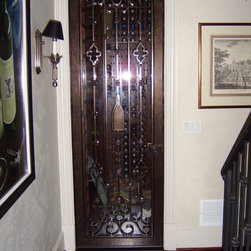 Wrought Iron Refridgerated Wine Doors - Products