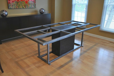 Steel table base
