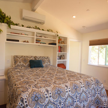 Bedroom with Built-in Overhead Storage