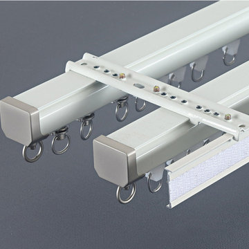 CHR35 Ivory Blue Gold Ceiling Wall Mount Curtain Tracks With Magnetic Carrier