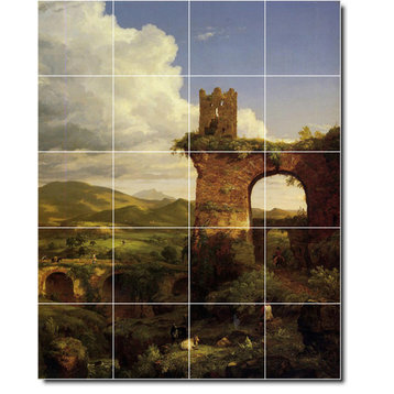 Thomas Cole Historical Painting Ceramic Tile Mural #163, 32"x40"
