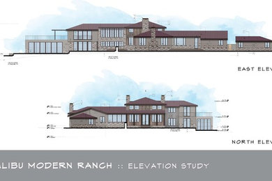 Malibu Modern Ranch Elevation Study