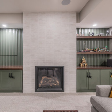 Family-Friendly Basement Remodel with Custom Features