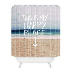 Happy Place Shower Curtain - Shower Curtains
