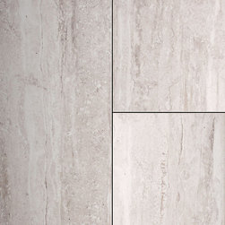24" x 12" Graystone Travertine Porcelain Flooring - Flooring