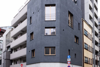東京23区にあるモダンスタイルのおしゃれな家の外観の写真