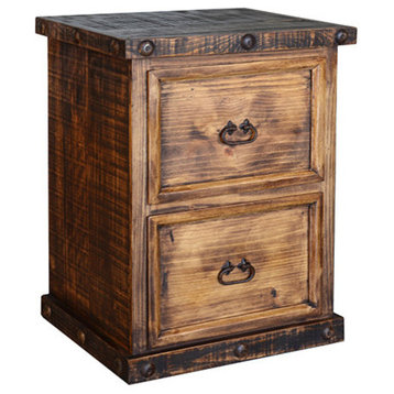 Rustic 2 Drawer File Cabinet