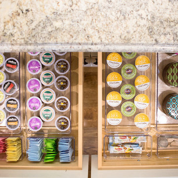 Organized Kitchen Coffee Station