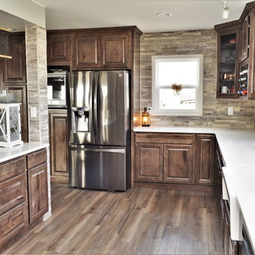 Rensselaer, IN. Haas Signature Collection. Open Farmhouse Kitchen
