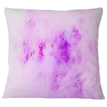 Blur Light Pink Sky with Stars Abstract Throw Pillow, 16"x16"