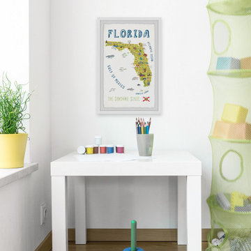 "Florida the Sunshine State" Framed Painting Print