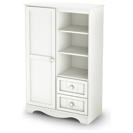 South Shore Savannah Armoire, Pure White