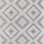 Rugs America - Rugs America Bodrum BR30E Tribal Moroccan Kilim Silver Area Rugs, 8'9"x12' - Slay with gray! Both elegant and sassy, this CosmoLiving jewel effortlessly complements any space. It features a low pile for easy walking and a fun zigzag pattern in winter shades of fresh snow and cascade gray. Adulting is easier when you have this beauty to come home to! Features