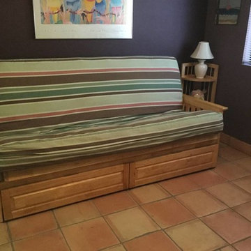 Kingston Futon Set Package in Natural with Drawers by Night & Day