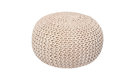 Anji Mountain Ivory Jute Pouf Round