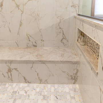 Primary Bathroom Transformation with Custom Walk-In Shower in Independence