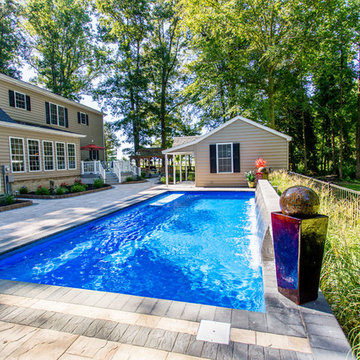Delaware Swimming Pool and Waterfall