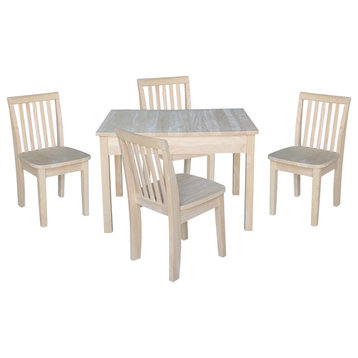 Table With 4 Mission Juvenile Chairs