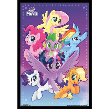 My Little Pony Movie Adventure Poster, Black Framed Version