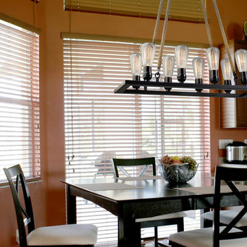 8-Light Oil Rubbed Bronze Twine Wrapped Vintage Chandelier