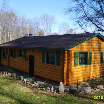 Log Home Before and After 01