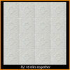 20"x20" Styrofoam Glue Up Ceiling Tiles, R2W Plain White
