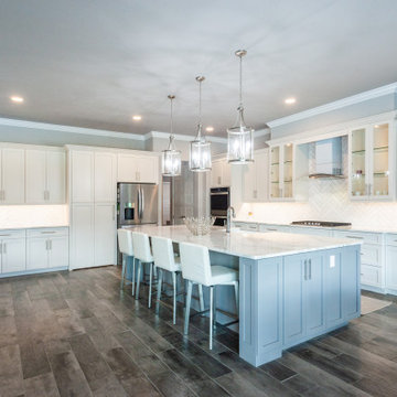 Custom Luxury Kitchen with Oversized Island