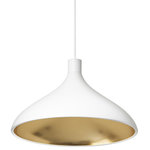 Pablo Designs - Pablo Designs Swell Wide Pendant, White - Elegant with undulating contours, Swell Single is an LED pendant designed to seamlessly blend the line between indoor and outdoor lighting. Swell single can be suspended individually or as a chandelier grouping to perfectly complement residential, commercial, lounge and hospitality settings alike.