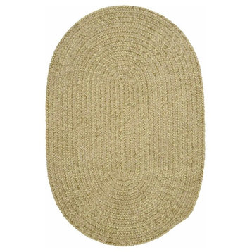 Colonial Mills Spring Meadow S601 Sprout Green Kids/Teen Area Rug, Round 6'x6'