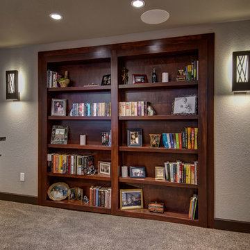 Basement Hidden Bookcase closed