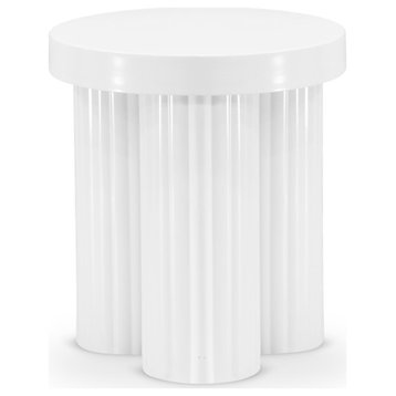 Rhodes Coffee Table / End Table, White, End Table